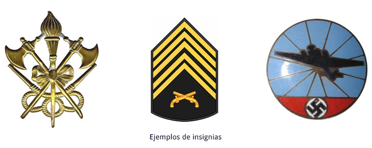 ejemplos de insignias