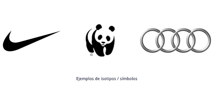 ejemplos de símbolos e isotipos