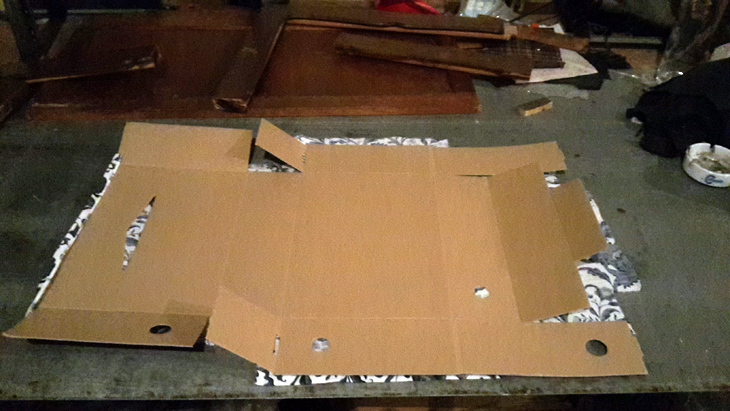 tapizar cajas de cartón