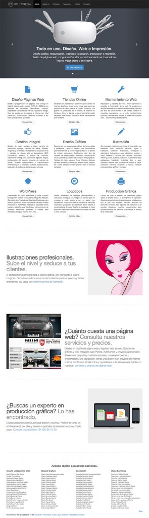diseñador paginas web Madrid con Bootstrap