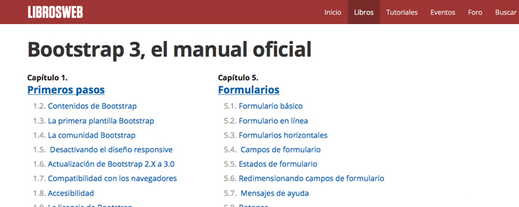 recursos gratis para Bootstrap - Manual Bootstrap 3 en español