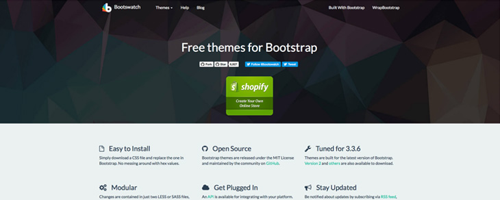 recursos gratis para Bootstrap - Bootswatch