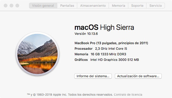 actualizar a MacOs HighSierra 10.13.6 Mac no se apaga